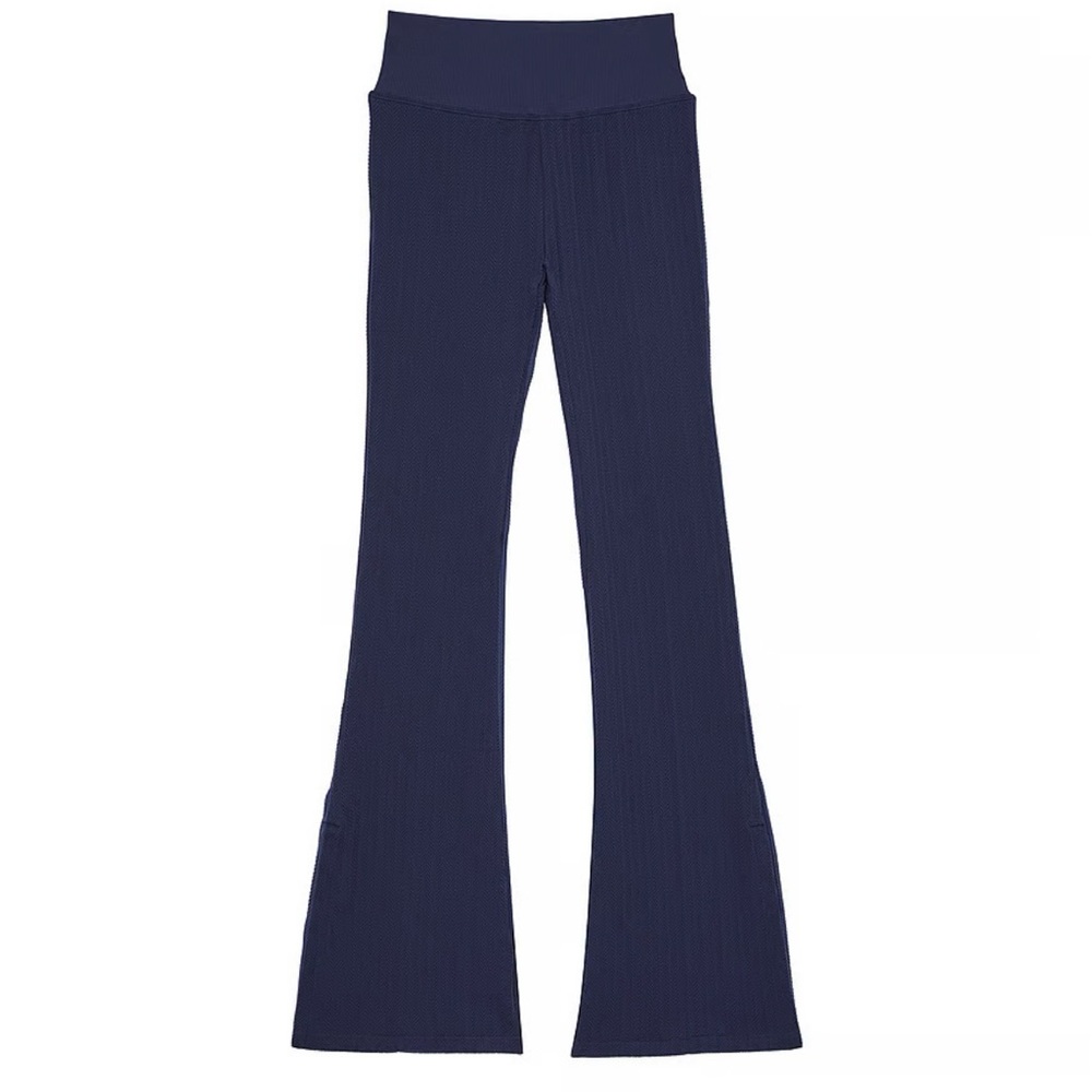 NWT PINK Victoria's Secret Midnight Blue High Waist Flared Leggings, Small